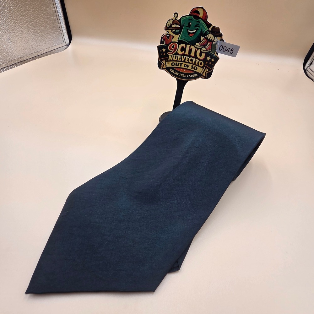 Kai Long Mens Black Silk Necktie Handmade Solid Classic Formal Tie